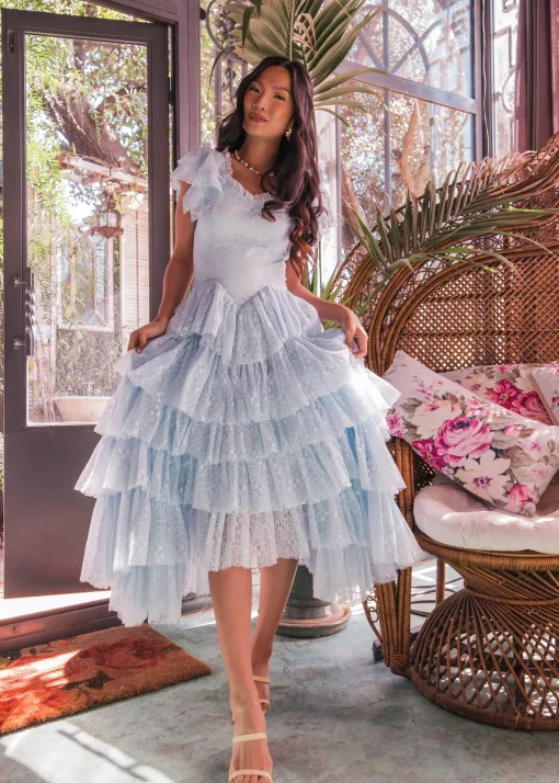 JessaKae Mia Dress - Pink + Blue* Girls Dresses Under $50