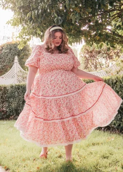 JessaKae Strawberry Shortcake Dress* Midi Dresses