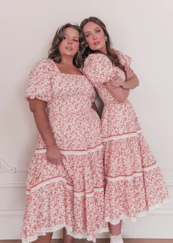 JessaKae Strawberry Shortcake Dress* Midi Dresses