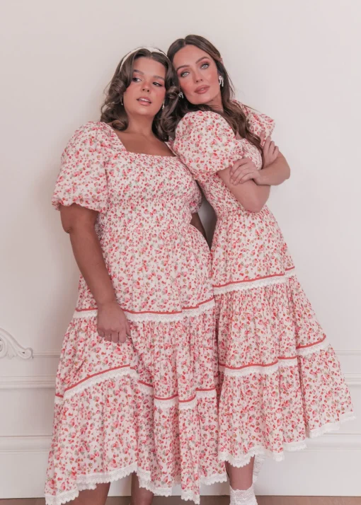 JessaKae Strawberry Shortcake Dress* Midi Dresses